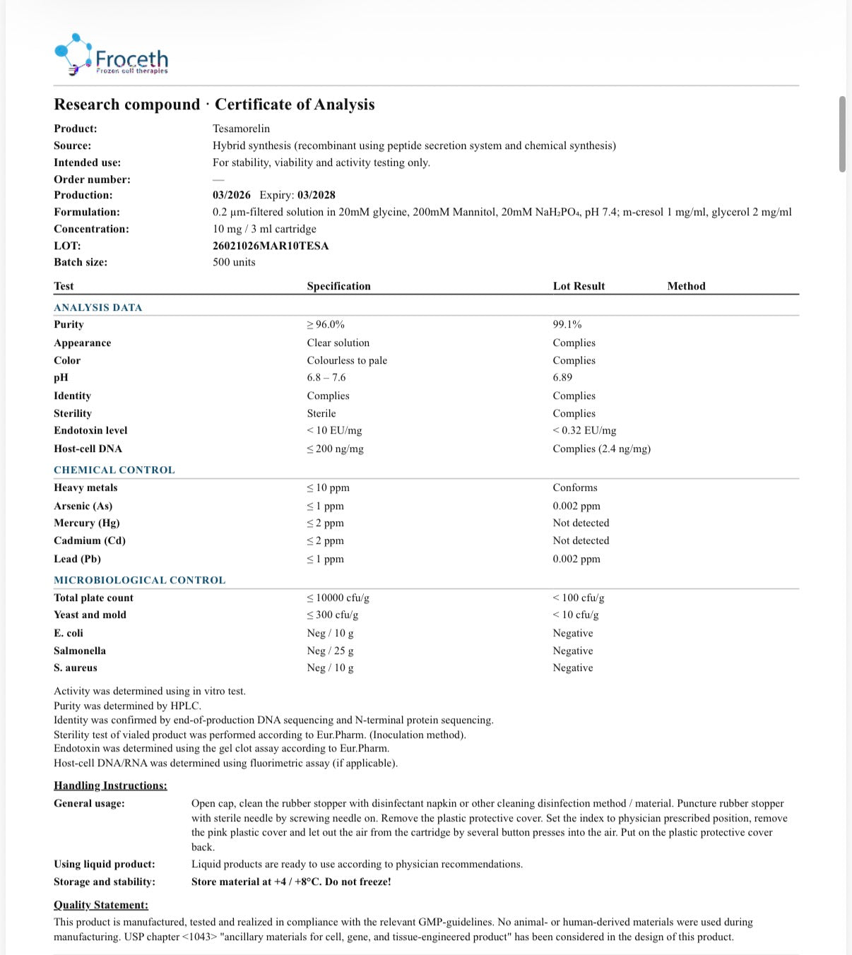 Tesamorelin 