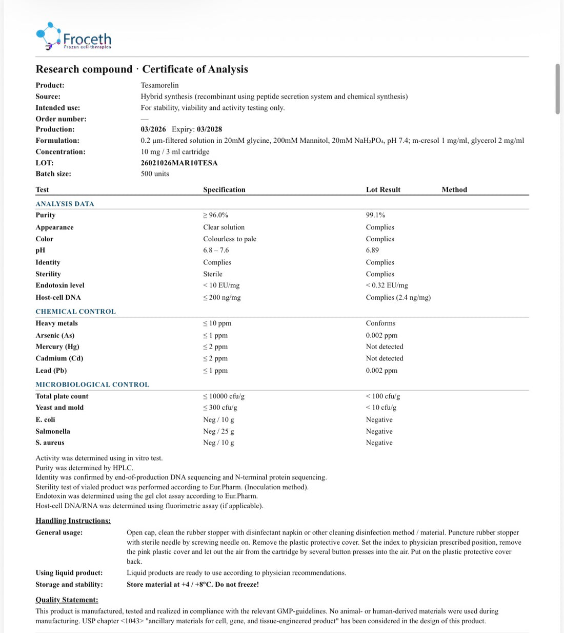 Tesamorelin 